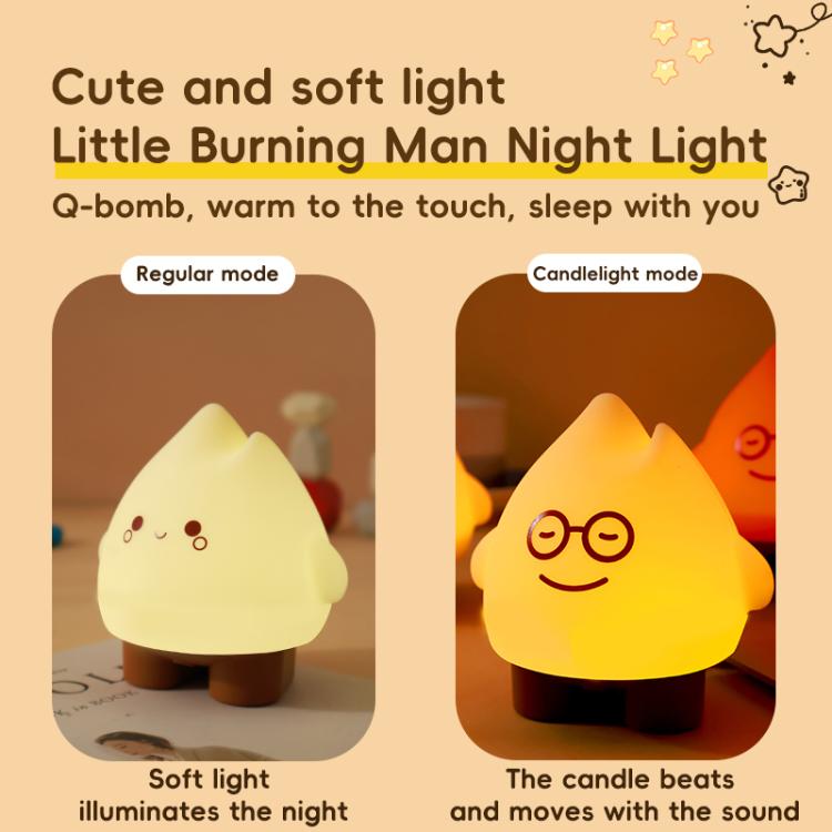 Lucina notturna a forma di fiamma con ricarica USB