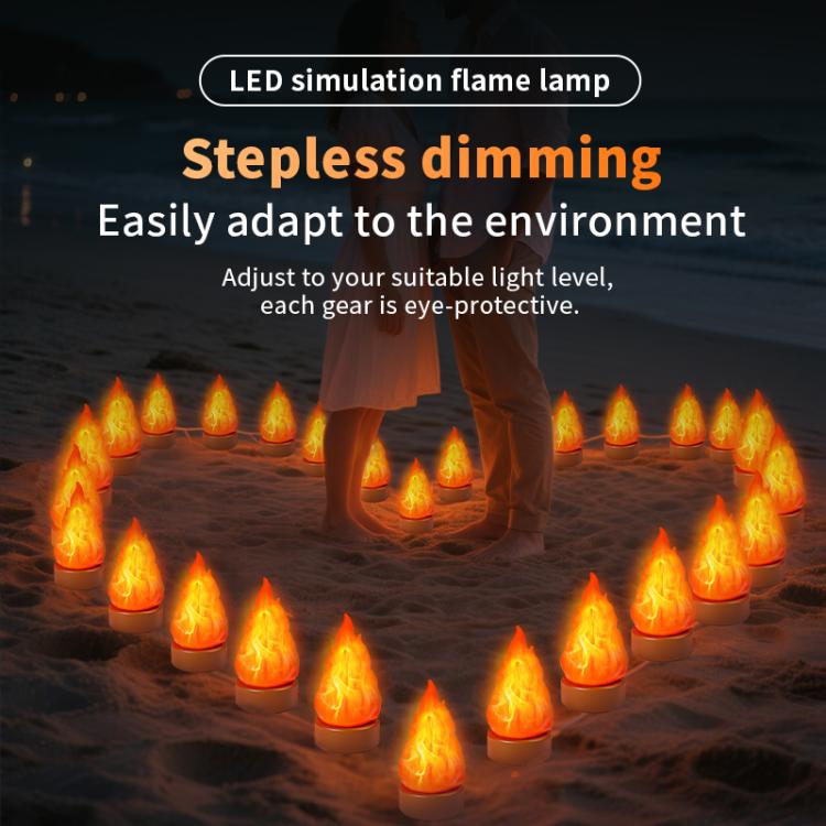 Lampada LED con effetto fiamma simulata per esterni