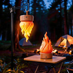 Lampada LED con effetto fiamma simulata e timer 15 min