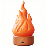 Lampada LED con effetto fiamma simulata e timer 15 min