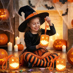 Lanterna Zucca Halloween Luce Notturna Ricaricabile USB