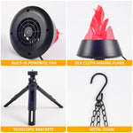 Lampada LED con effetto fiamma simulata da tavolo e sospensione