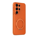 Custodia magnetica per telefono in ecopelle vegana effetto pelle di capra con supporto girevole a 360 gradi., For Galaxy S26+ 5G, For Galaxy S26 Ultra 5G, For Galaxy S26 5G, For Galaxy S25 FE 5G, For Galaxy S25 5G, For Galaxy S25+ 5G                   ...