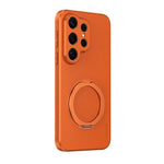 Custodia magnetica per telefono in ecopelle vegana effetto pelle di capra con supporto girevole a 360 gradi., For Galaxy S26+ 5G, For Galaxy S26 Ultra 5G, For Galaxy S26 5G, For Galaxy S25 FE 5G, For Galaxy S25 5G, For Galaxy S25+ 5G                   ...