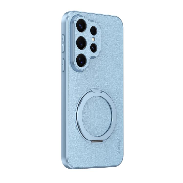 Custodia magnetica per telefono in ecopelle vegana effetto pelle di capra con supporto girevole a 360 gradi., For Galaxy S26+ 5G, For Galaxy S26 Ultra 5G, For Galaxy S26 5G, For Galaxy S25 FE 5G, For Galaxy S25 5G, For Galaxy S25+ 5G                   ...