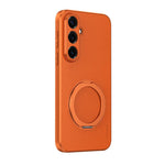 Custodia magnetica per telefono in ecopelle vegana effetto pelle di capra con supporto girevole a 360 gradi., For Galaxy S26+ 5G, For Galaxy S26 Ultra 5G, For Galaxy S26 5G, For Galaxy S25 FE 5G, For Galaxy S25 5G, For Galaxy S25+ 5G                   ...
