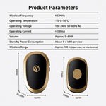 XY-801 Campanello musicale wireless intelligente per anziani, ideale per lunghe distanze., US Plug, EU Plug