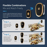 XY-801 Campanello musicale wireless intelligente per anziani, ideale per lunghe distanze., US Plug, EU Plug