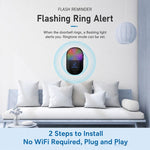 Campanello wireless intelligente XY-802 433Hz per anziani e pazienti, pulsante di chiamata di emergenza wireless., US Plug, EU Plug