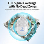 Campanello wireless intelligente XY-802 433Hz per anziani e pazienti, pulsante di chiamata di emergenza wireless., US Plug, EU Plug