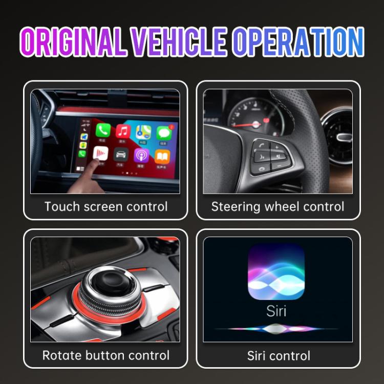 Mini Smart Box per auto 2 in 1, adattatore wireless Android Auto/CarPlay 5.8GHz+2.4GHz, ZYD-TAB0B