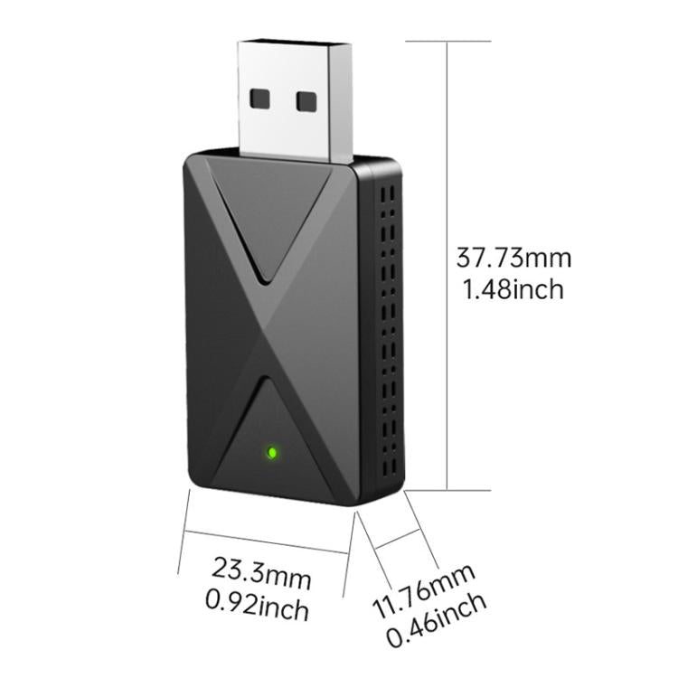 Mini Smart Box per auto 2 in 1, cablata e wireless, 5.8GHz+2.4GHz, adattatore Android Auto e CarPlay., ZYD-TAB0F
