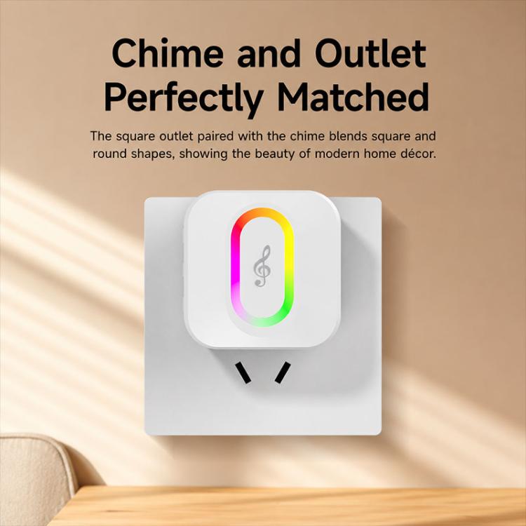 Campanello wireless intelligente impermeabile XY-809 per anziani e pazienti, con pulsante di chiamata di emergenza., US Plug, EU Plug