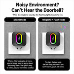 Campanello wireless intelligente impermeabile XY-809 per anziani e pazienti, con pulsante di chiamata di emergenza., US Plug, EU Plug