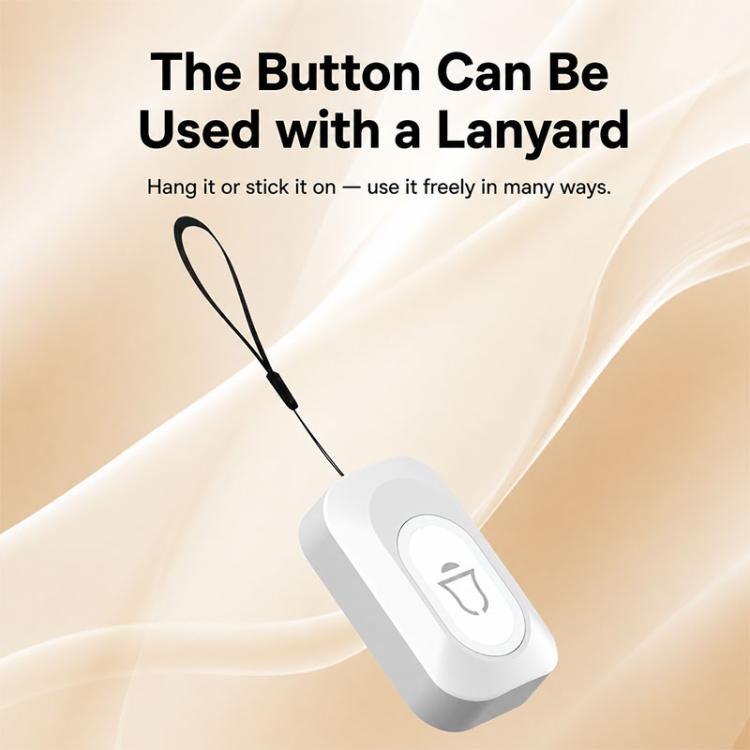 Campanello wireless intelligente impermeabile XY-809 per anziani e pazienti, con pulsante di chiamata di emergenza., US Plug, EU Plug