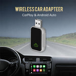 Mini Smart Box per auto 2 in 1 con Bluetooth 5.4 + WiFi, adattatore wireless Android Auto e CarPlay., ZYD-TAB0E