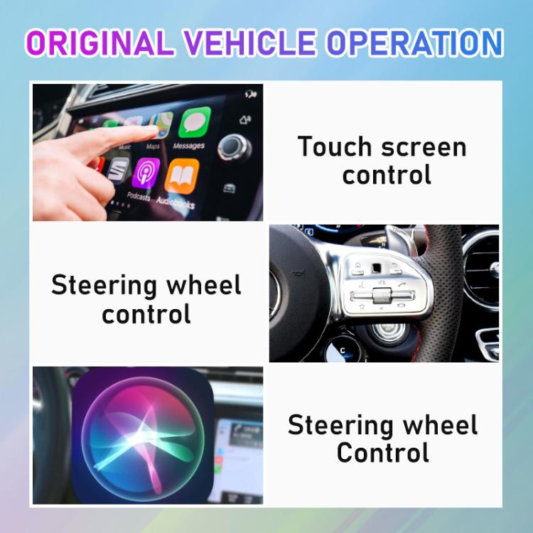 Mini Smart Box per auto 2 in 1 con Bluetooth 5.4 + WiFi, adattatore wireless Android Auto e CarPlay., ZYD-TAB0E