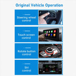 Mini Smart Box per auto 2 in 1, adattatore wireless Android Auto/CarPlay 5.8GHz+2.4GHz, ZYD-TAB0A