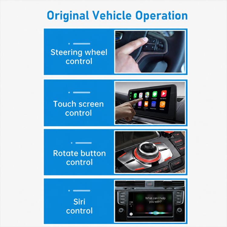 Mini Smart Box per auto 2 in 1, adattatore wireless Android Auto/CarPlay 5.8GHz+2.4GHz, ZYD-TAB0A