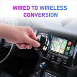 Mini Smart Box per auto 2 in 1, adattatore wireless Android Auto/CarPlay 5.8GHz+2.4GHz, ZYD-TAB0A