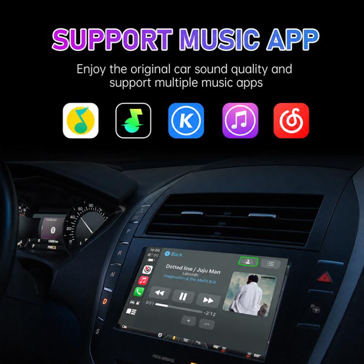 Mini Smart Box per auto 2 in 1, adattatore wireless Android Auto/CarPlay 5.8GHz+2.4GHz, ZYD-TAB0A