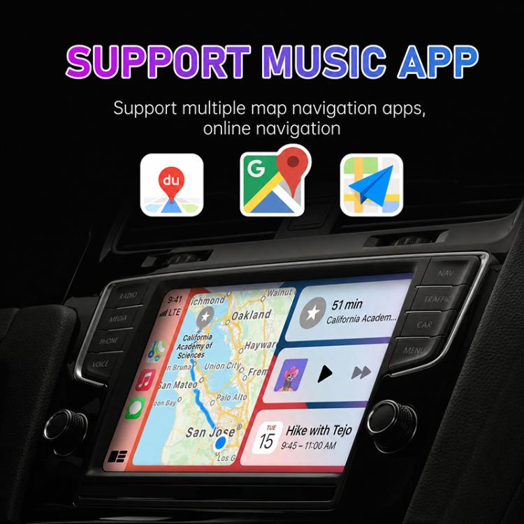 Mini Smart Box per auto 2 in 1, adattatore wireless Android Auto/CarPlay 5.8GHz+2.4GHz, ZYD-TAB0A