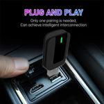 Mini Smart Box per auto 2 in 1, adattatore wireless Android Auto/CarPlay 5.8GHz+2.4GHz, ZYD-TAB0A