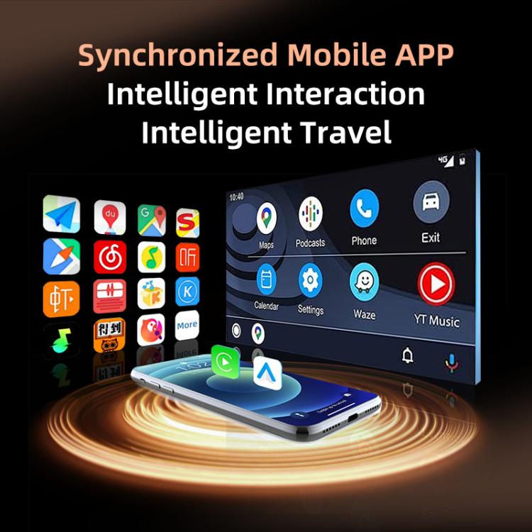 Mini Smart Box 2 in 1 per auto, Bluetooth 4.2+5.8GHz, adattatore wireless per Android Auto e CarPlay., ZYD-B44