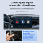 Mini Smart Box per auto 2 in 1, da cablata a wireless, con adattatore Bluetooth 5.4+5.8GHz per Android Auto e CarPlay., ZYD-B22P