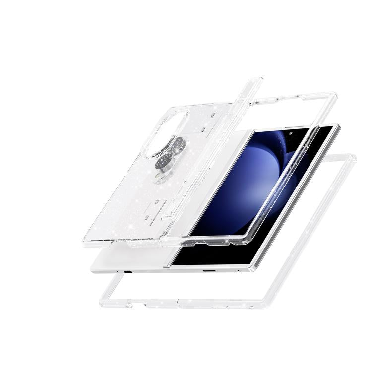 Custodia per telefono antiurto Terminator con glitter in polvere, For Galaxy Z Fold8 5G, For Galaxy Z Fold8 Ultra 5G, For Galaxy Z Flip8 5G