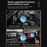 MMB CP-1 Mini Smart Box per auto 2 in 1, da cablato a wireless, adattatore Android Auto e CarPlay, CP-1