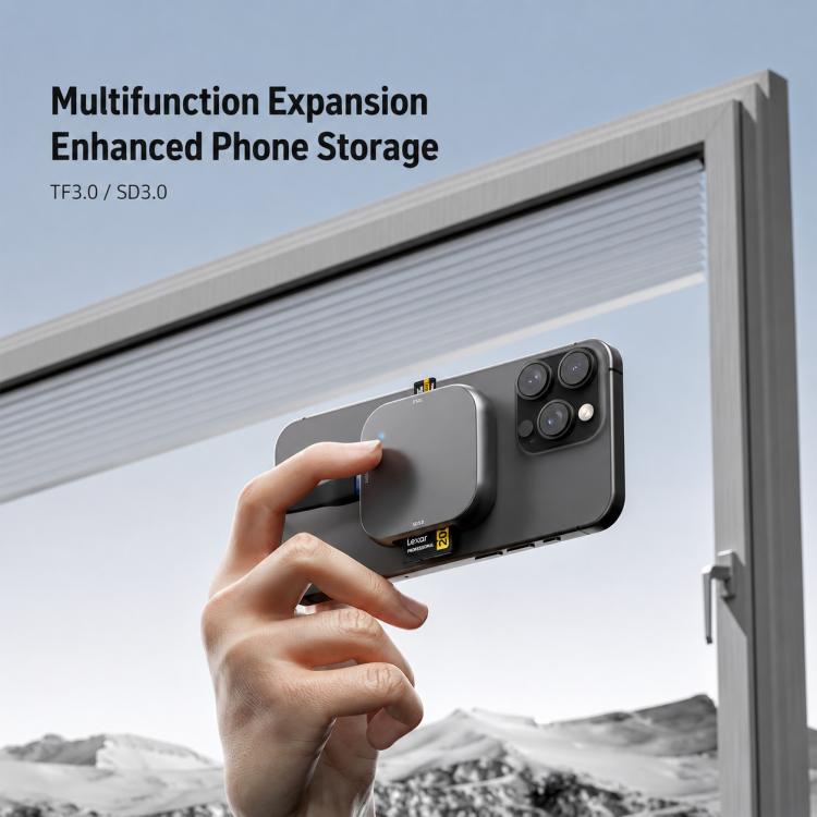 Box esterno magnetico per hard disk portatile M.2 2230 NVMe SSD, Card Reader No PD, Round PD100W, Square PD100W