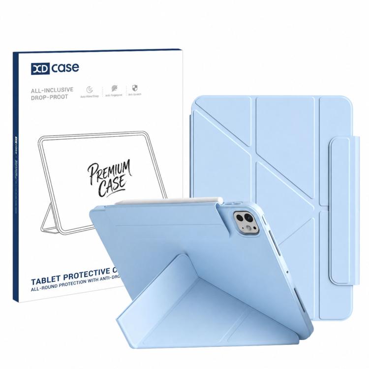 Custodia in pelle XDcase per tablet, con chiusura magnetica a Y su entrambi i lati e portapenna., For iPad Air 11 2026/2025/2024, For iPad Pro 11 2025 / 2024, For iPad 2025 / 2022, For iPad Pro 11 2022/2021/2020/2018, For iPad Air 10.9 2022 / 2020