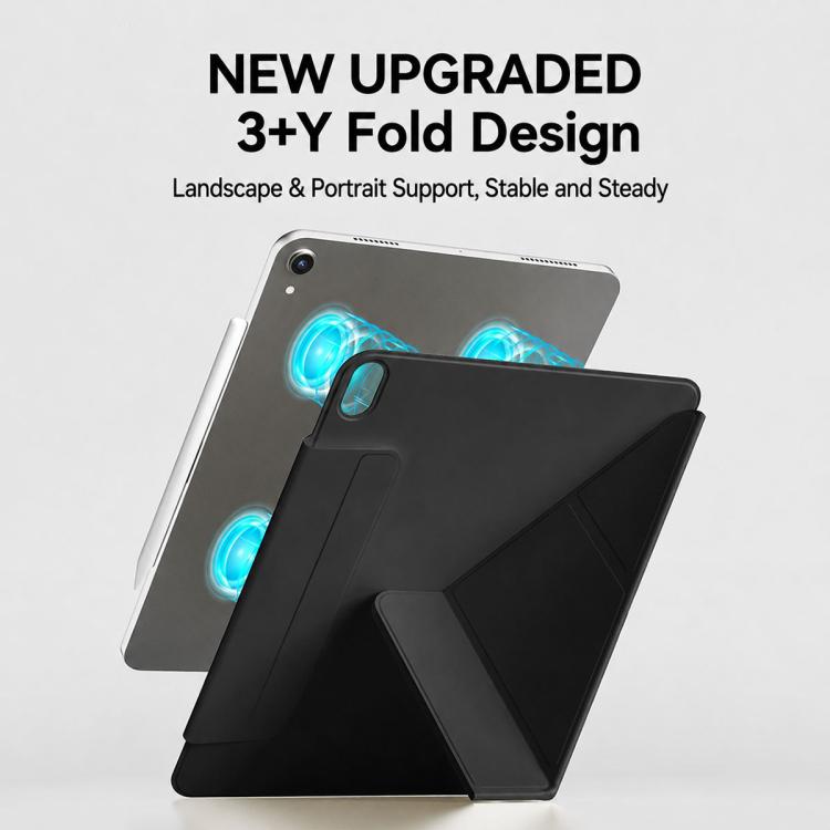 Custodia in pelle XDcase per tablet, con chiusura magnetica a Y su entrambi i lati e portapenna., For iPad Air 11 2026/2025/2024, For iPad Pro 11 2025 / 2024, For iPad 2025 / 2022, For iPad Pro 11 2022/2021/2020/2018, For iPad Air 10.9 2022 / 2020