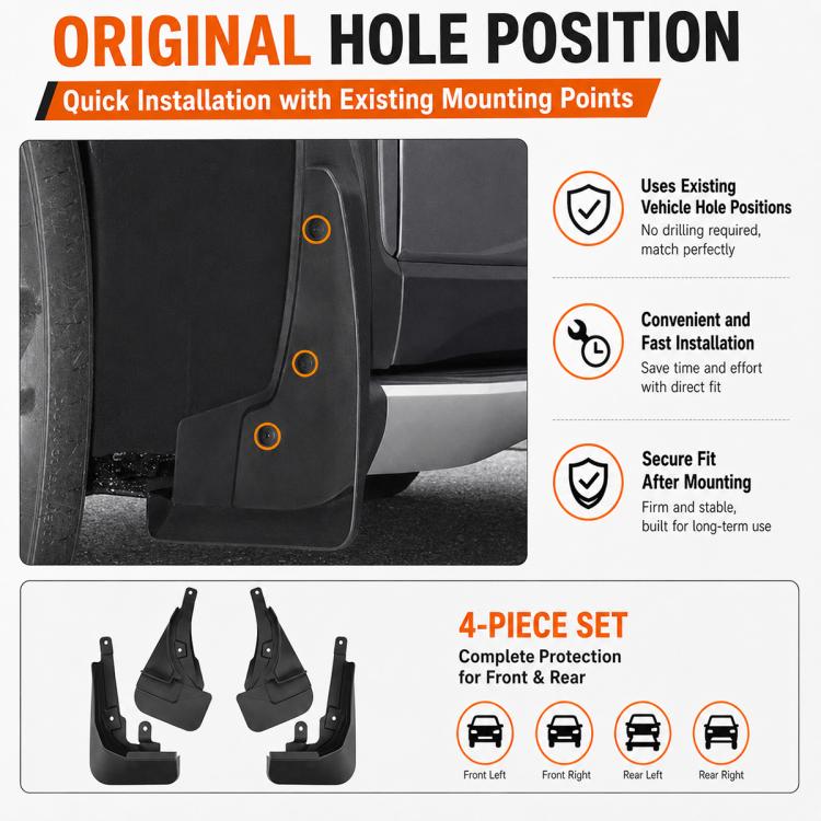 Set di 4 parafanghi per auto, For GreatWall Haval H5 with Pedal 2024
