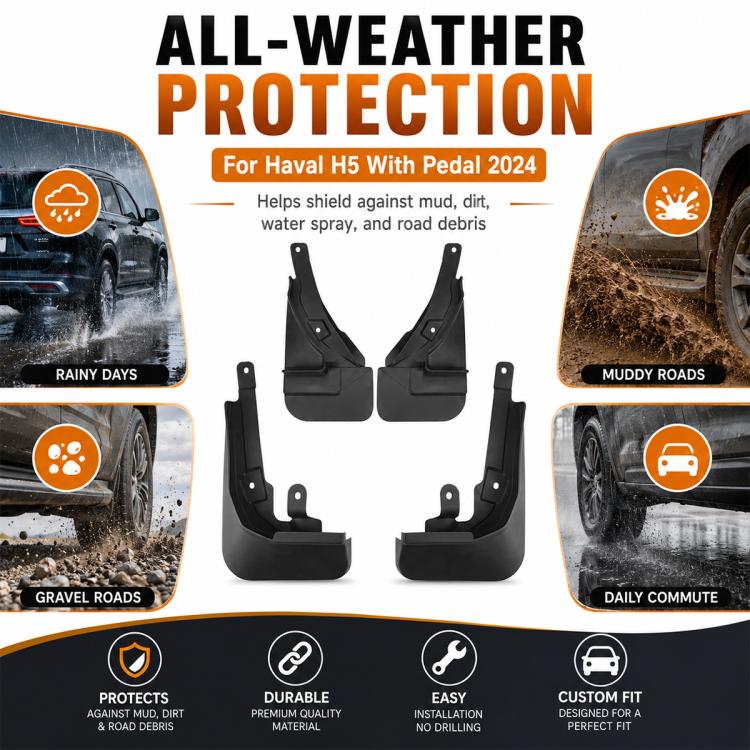 Set di 4 parafanghi per auto, For GreatWall Haval H5 with Pedal 2024