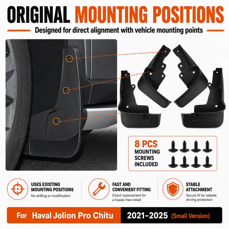 Set di 4 parafanghi per auto, For GreatWall Haval Jolion Pro 2021-2025