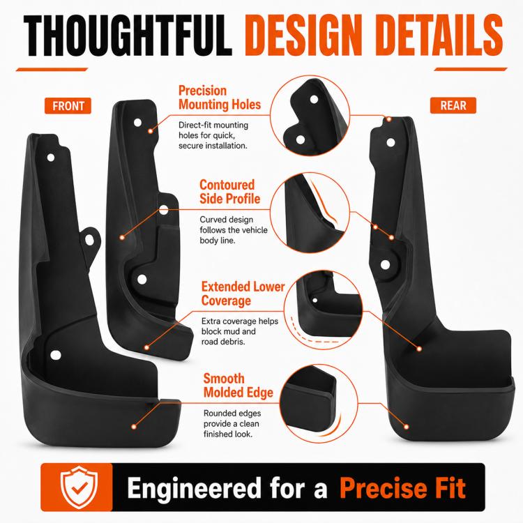 Set di 4 parafanghi per auto, For GreatWall Haval Jolion Pro 2021-2025