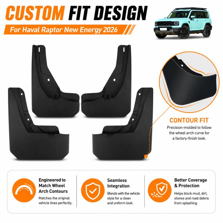 Set di 4 parafanghi per auto, For GreatWall Haval Menglong New Energy 2026