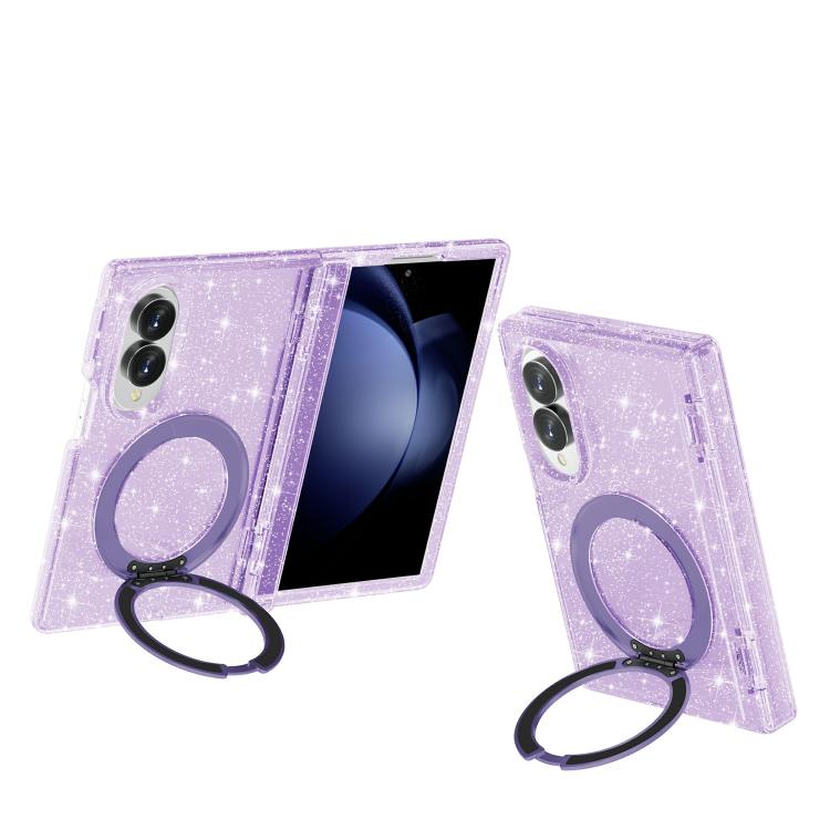 Custodia per telefono con supporto magnetico e glitter in stile Terminator., For Galaxy Z Fold8 5G, For Galaxy Z Fold8 Ultra 5G, For Galaxy Z Flip8 5G