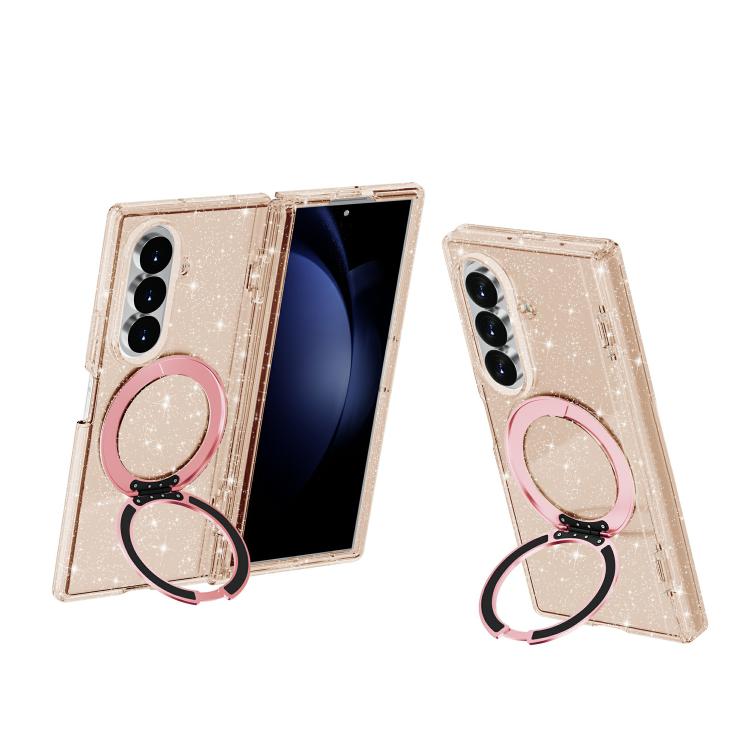 Custodia per telefono con supporto magnetico e glitter in stile Terminator., For Galaxy Z Fold8 5G, For Galaxy Z Fold8 Ultra 5G, For Galaxy Z Flip8 5G