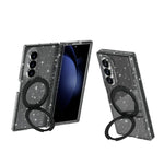 Custodia per telefono con supporto magnetico e glitter in stile Terminator., For Galaxy Z Fold8 5G, For Galaxy Z Fold8 Ultra 5G, For Galaxy Z Flip8 5G