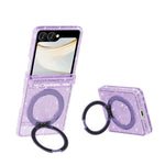 Custodia per telefono con supporto magnetico e glitter in stile Terminator., For Galaxy Z Fold8 5G, For Galaxy Z Fold8 Ultra 5G, For Galaxy Z Flip8 5G