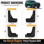 Set di 4 parafanghi per auto, For GreatWall Haval Menglong Petrol 2025