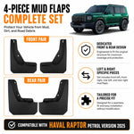 Set di 4 parafanghi per auto, For GreatWall Haval Menglong Petrol 2025