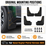 Set di 4 parafanghi per auto, For GreatWall Haval Menglong Petrol 2025