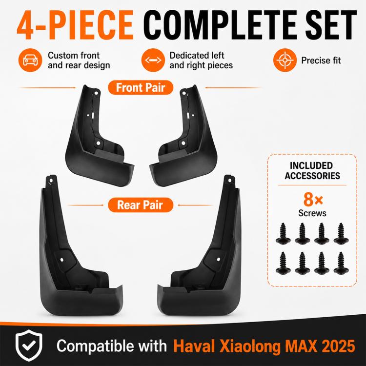 Set di 4 parafanghi per auto, For GreatWall Haval Xiaolong MAX 2025