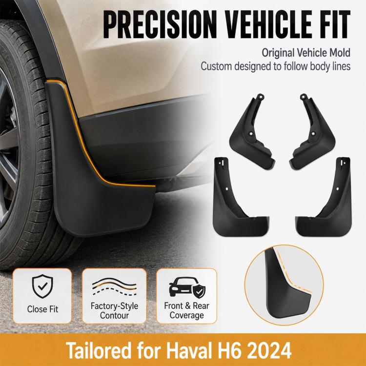 Set di 4 parafanghi per auto, For GreatWall Haval H6 2024