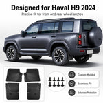 Set di 4 parafanghi per auto, For GreatWall Haval H9 2024