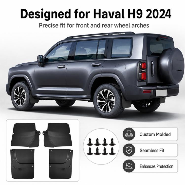 Set di 4 parafanghi per auto, For GreatWall Haval H9 2024